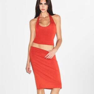 NWT Skims Smooth Layers Midi Skirt Terra Size Medium